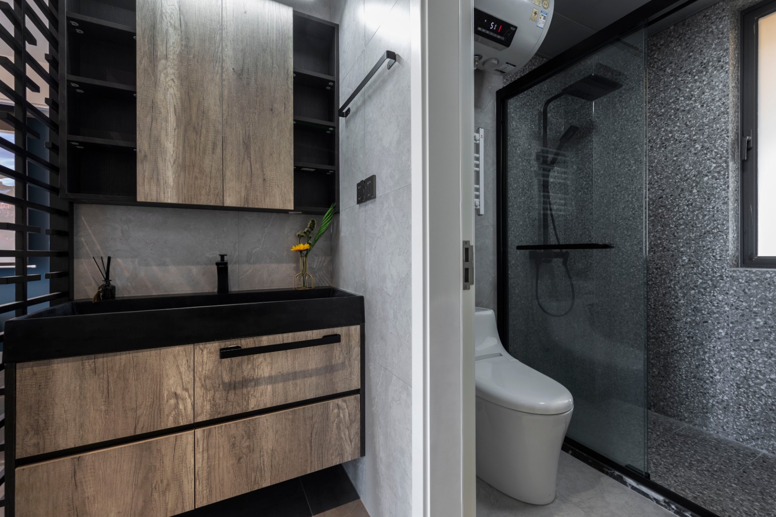 现代轻奢风格静谧灰室内家装设计-卫生间 现代轻奢风格静谧灰室内家装设计-卫生间